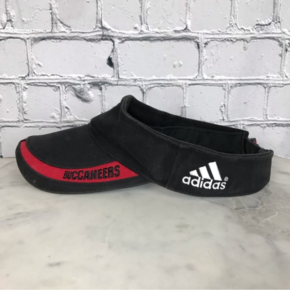 adidas Originals NFL Tampa Bay Buccaneers Mens Strapback Football Team Visor Hat - Picture 4 of 9